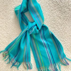 Wool blend colorful scarf
